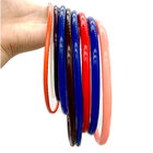Excellente résistance aux intempéries Variété de couleurs Élastique Flexible 50 Shore A Silicone Rubber Seal Rings
