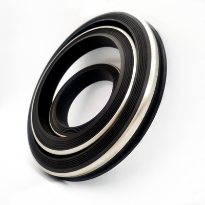 Résistant à l'huile et à la chaleur et aux produits chimiques NBR HNBR FKM PTFE Black Hammer Union Seal avec support en acier inoxydable
