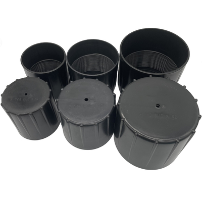 Standard API 2 3/8" PP Caps de tuyaux à huile protégés par des fils en plastique