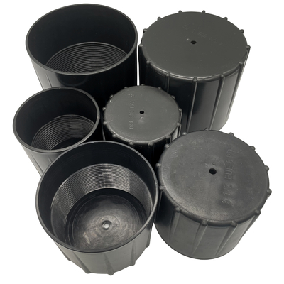 Standard API 2 3/8" PP Caps de tuyaux à huile protégés par des fils en plastique