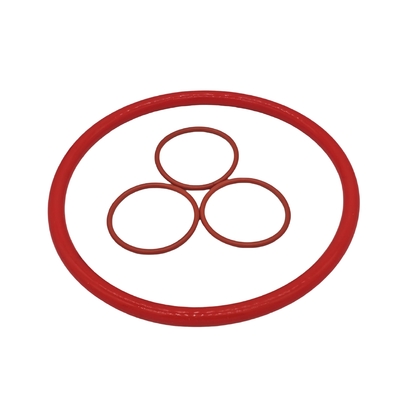 Service personnalisé Rings en caoutchouc de silicone écologique avec résistance à la traction de 500 psi