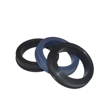 Les anneaux O en silicone noir offrent une résistance à la température traitée par compression