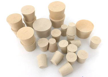 Fermetures en caoutchouc de silicone à un trou de qualité de laboratoire pour bouteilles de chimie, tubes à essai, flacons