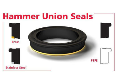 FIG 602/1002/1502 NBR noir HNBR FKM PTFE joint à marteau avec anneau en laiton/en acier inoxydable