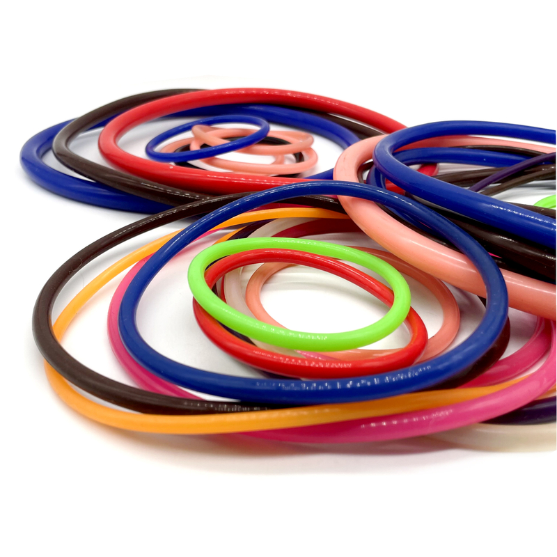 Vente d'usine sur mesure couleur anneau plat carré section O anneau joint en caoutchouc