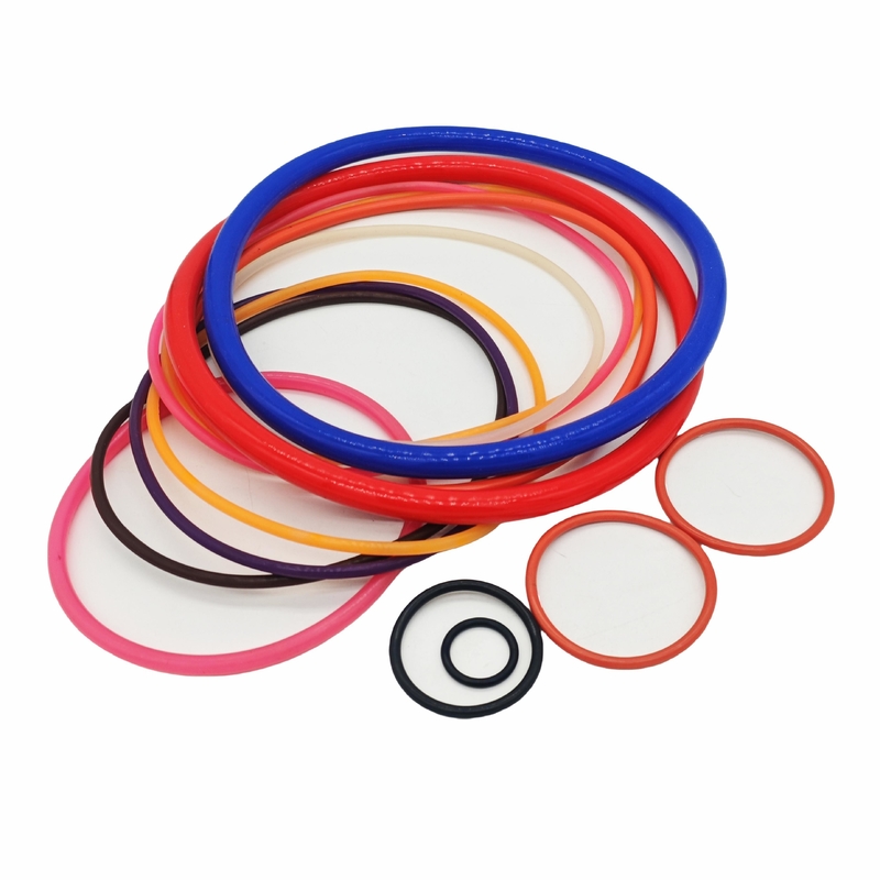 Vente directe en usine en Chine Anneaux en caoutchouc de silicone coloré de haute qualité