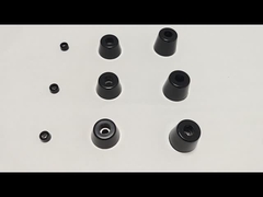 OEM personnaliser le bouchon en caoutchouc moulé absorbeur de choc cylindrique couleur noire